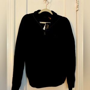 NWT Polo Ralph Lauren Men's Cashmere Wool Blend 1/4 Zip Sweater Size Medium